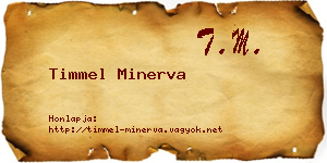 Timmel Minerva névjegykártya